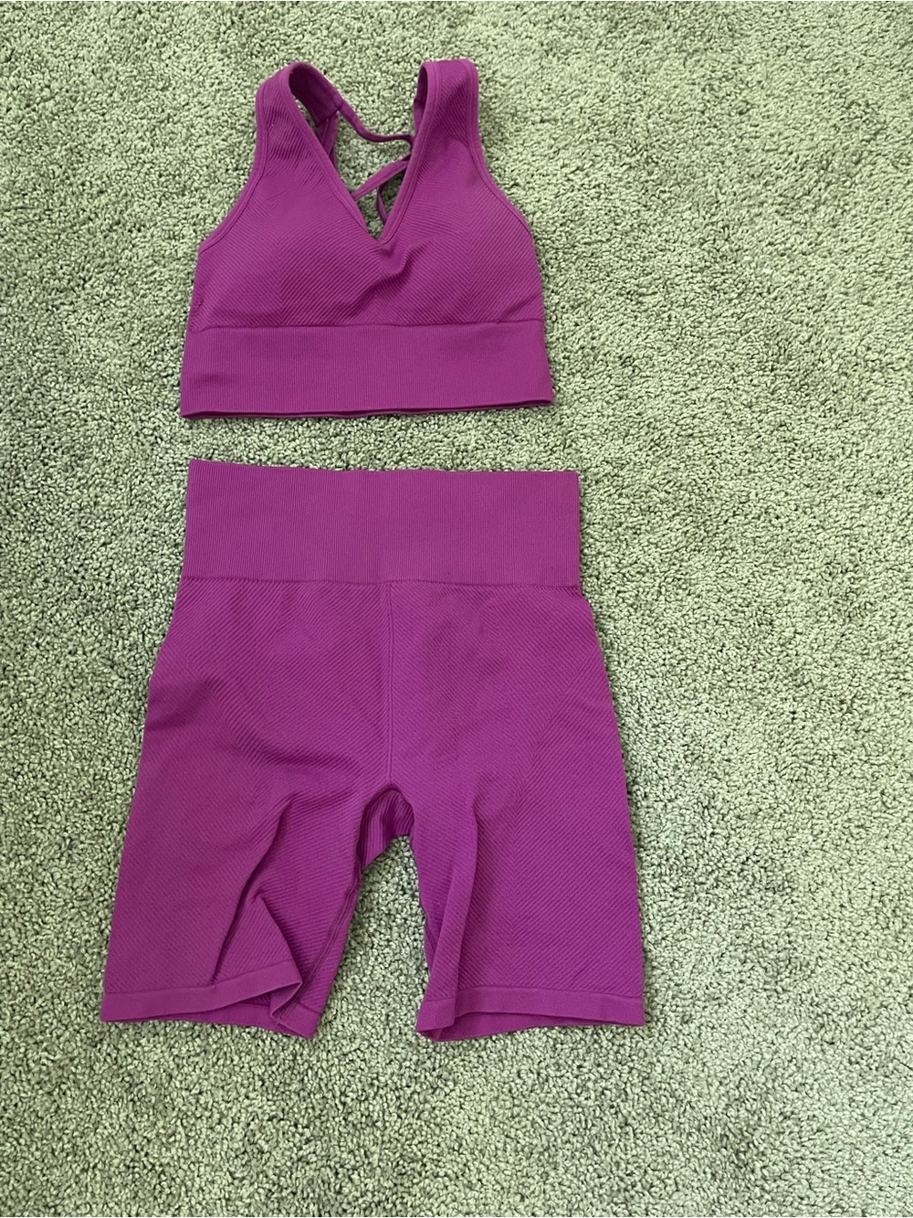 Kids High-Waisted Magenta Bike Shorts - Athletic Bottoms
